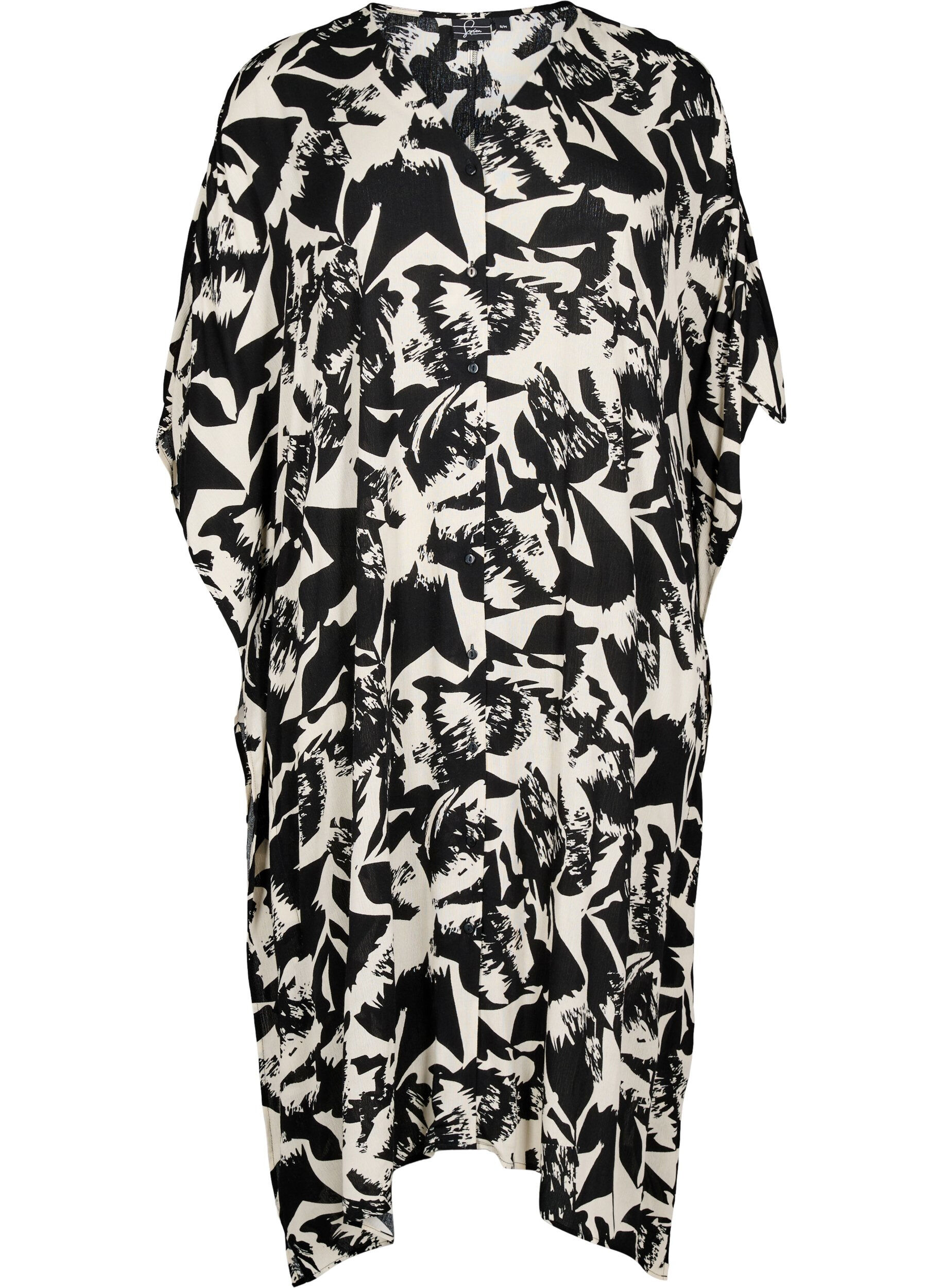 Kaftan plazowy z guzikami