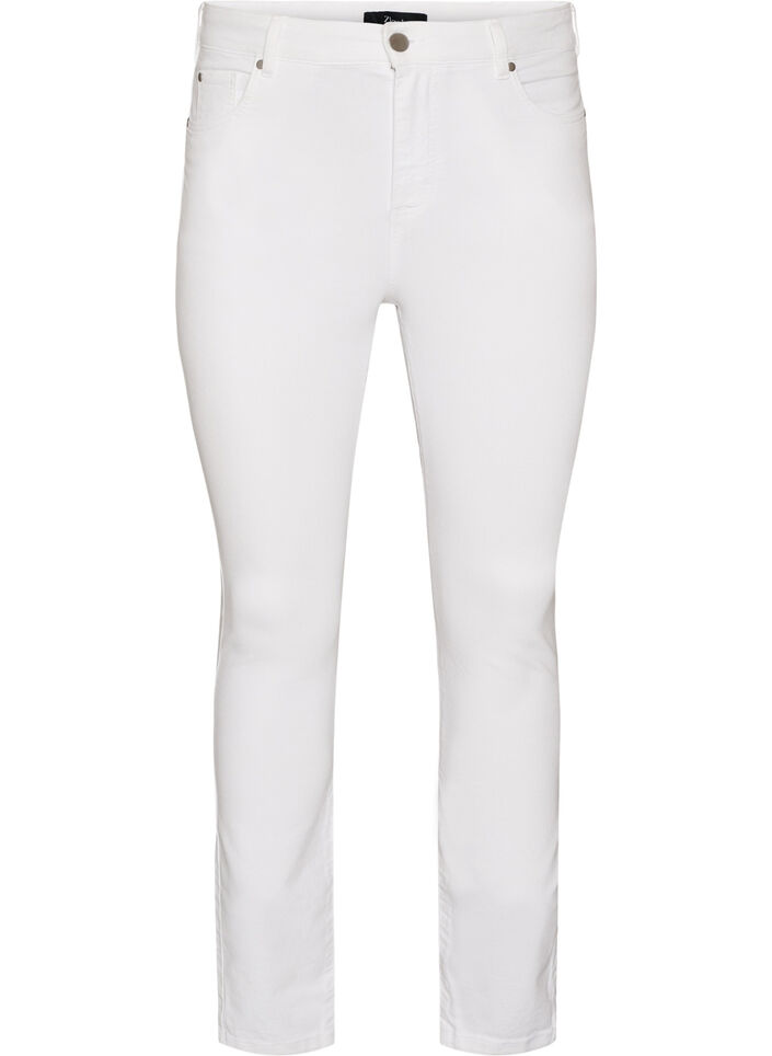 Jeansy super slim z wysokim stanem Amy, Biały, Packshot image number 0