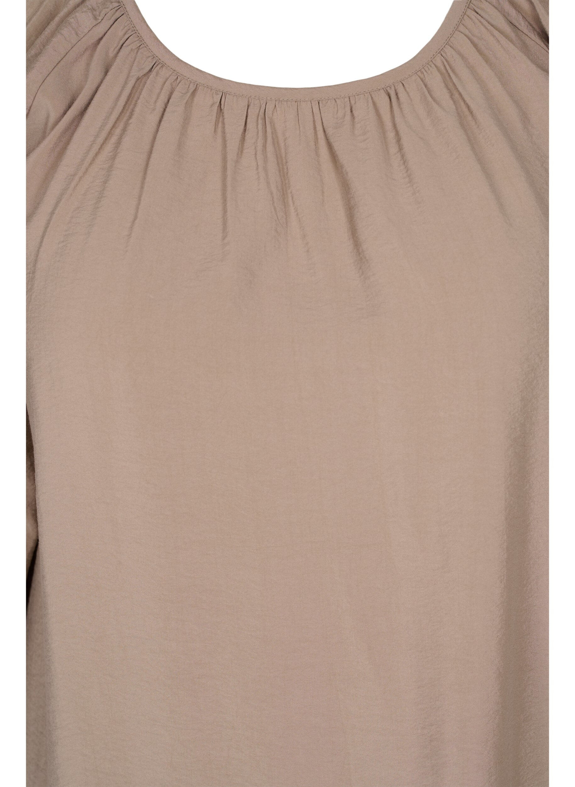 Zizzi A shape Tunic dress with 3/4 sleeves, Fungi, Packshot image number 2