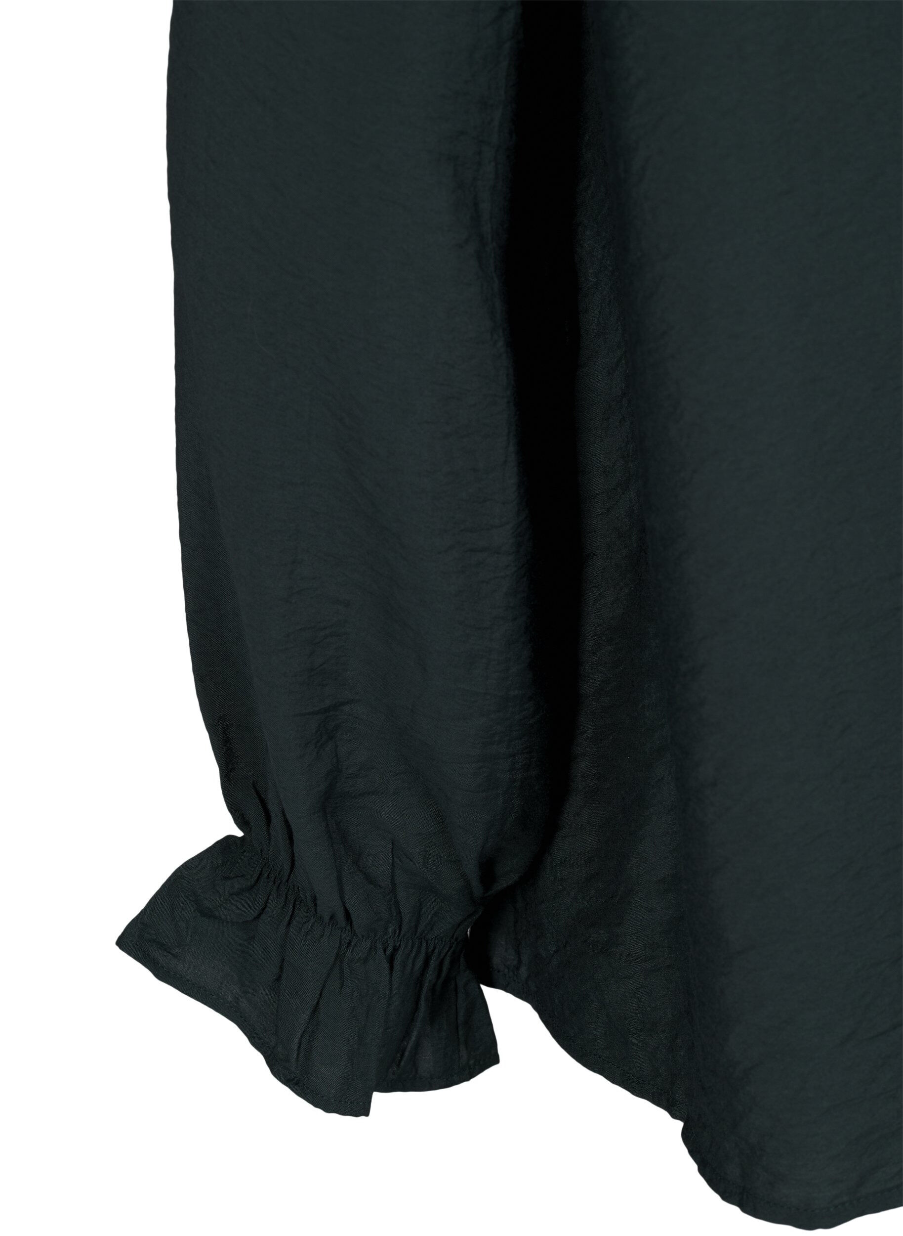 Zizzi Bluzka z dlugimi rekawami i dekoltem w szpic, Scarab, Packshot image number 3