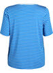 Koszulka z TENCEL&trade; Lyocell i paskami, Niebieskie, Packshot image number 1