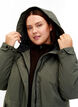 Kurtka typu parka z kapturem i regulowana talia, Black Olive, Model image number 3