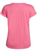 T-shirt z kr&oacute;tkim rekawem z mieszanki bawelny, R&oacute;żowy, Packshot image number 1
