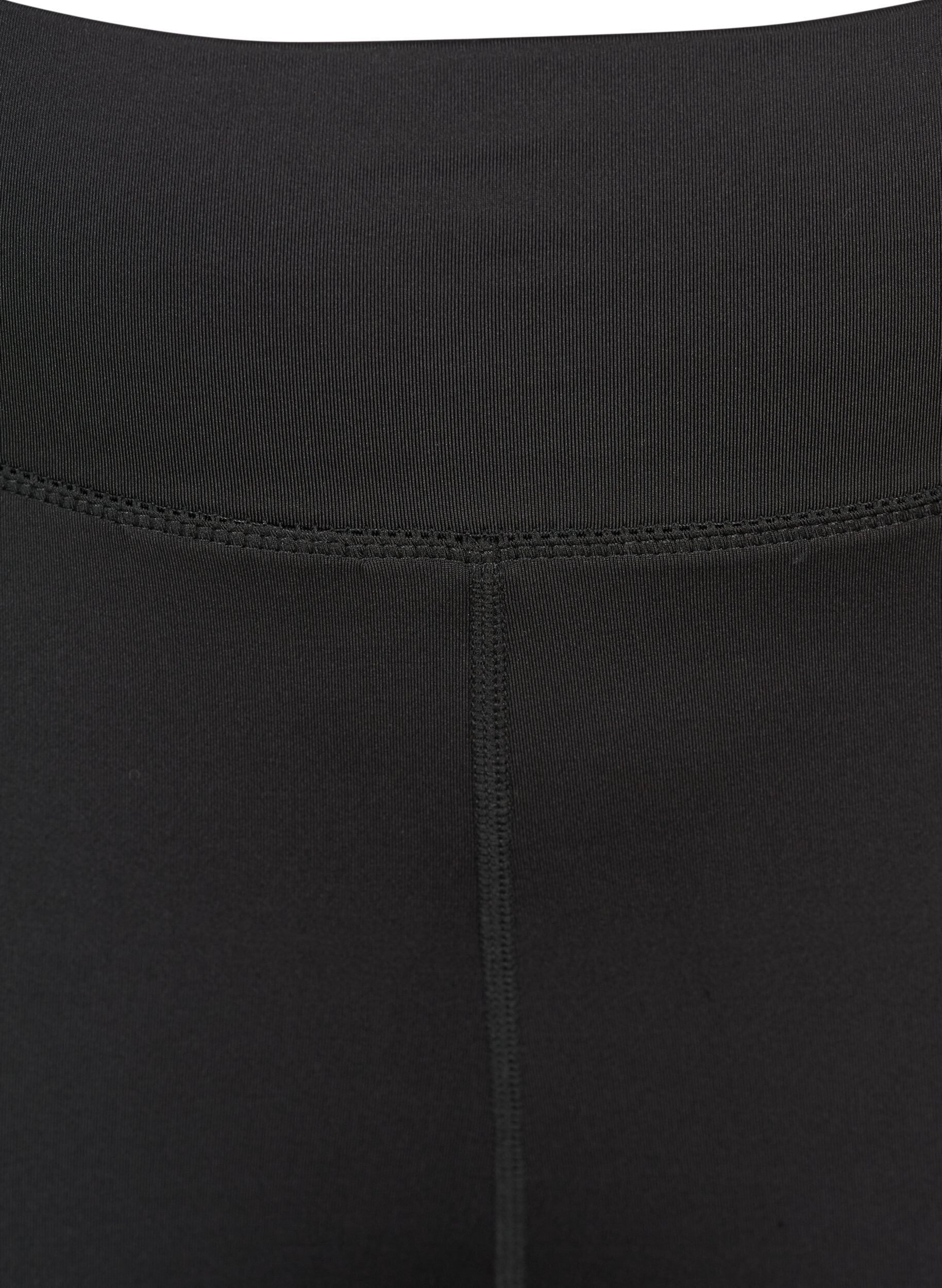 ZizziTreningowe spodnie capri o obcislym kroju, Czarne, Packshot image number 2