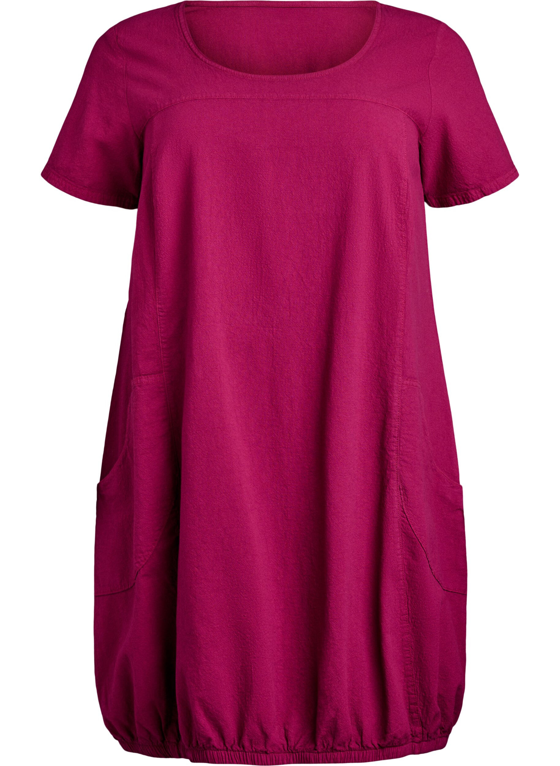 Bawelniana sukienka z kr&oacute;tkim rekawem