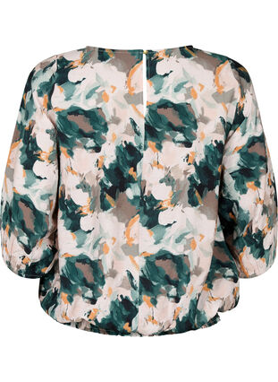 Wiskozowa bluzka typu smock z nadrukiem, Duck Gr. Forest AOP, Packshot image number 1