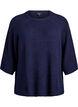 Prazkowany sweter z rekawami 3/4, Niebieskie, Packshot image number 0