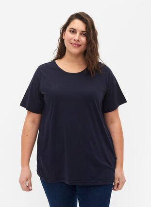 FLASH – 2-pack koszulki z okraglym dekoltem, Navy Blazer/Black, Model image number 0