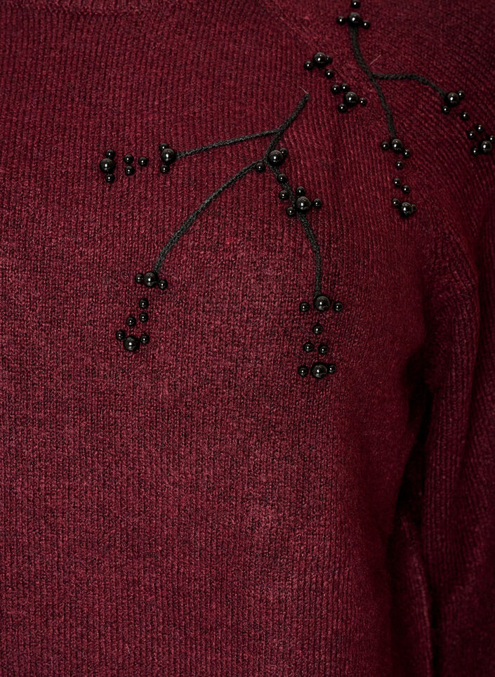 Sweter z haftem z perel, 2358, Packshot image number 2