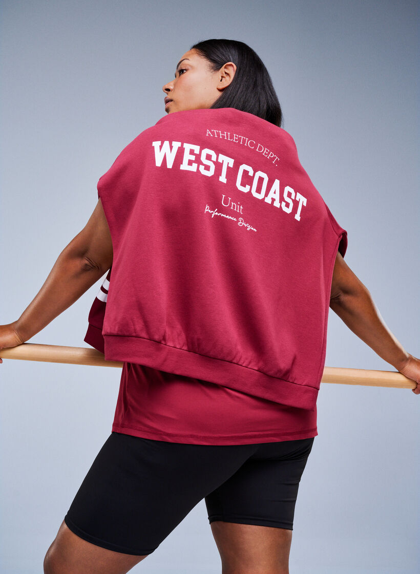 Koszulka treningowa w jednolitym kolorze, Czerwony, Image image number 0