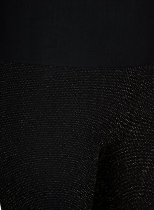 Brokatowe legginsy bezszwowe, Black Gold Lurex, Packshot image number 2