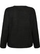 Luzny sweter z okraglym dekoltem, Czarne, Packshot image number 1