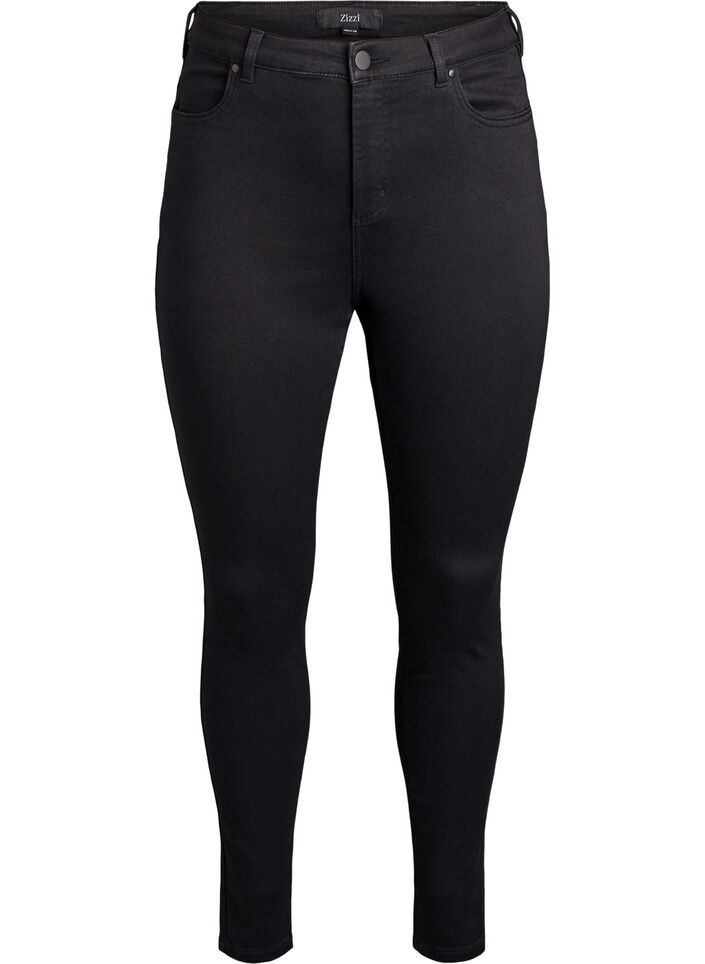 Jeansy Amy super slim z wysokim stanem, Czarne, Packshot image number 0