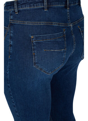 Bardzo obcisle jeansy Amy z wysokim stanem, Blue denim, Packshot image number 3