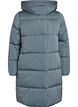 Dluga kurtka puchowa z kapturem, Niebieskie, Packshot image number 0