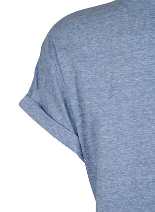 Melanzowa koszulka z krótkim rekawem, Moonlight Blue Mel. , Packshot image number 3