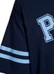 Kr&oacute;tka sukienka koszulkowa ze sportowymi detalami, Niebieskie, Packshot image number 4