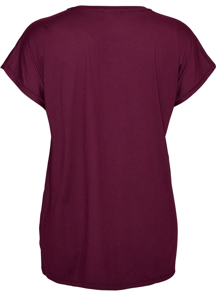 Dlugi t-shirt treningowy, Fioletowy, Packshot image number 1
