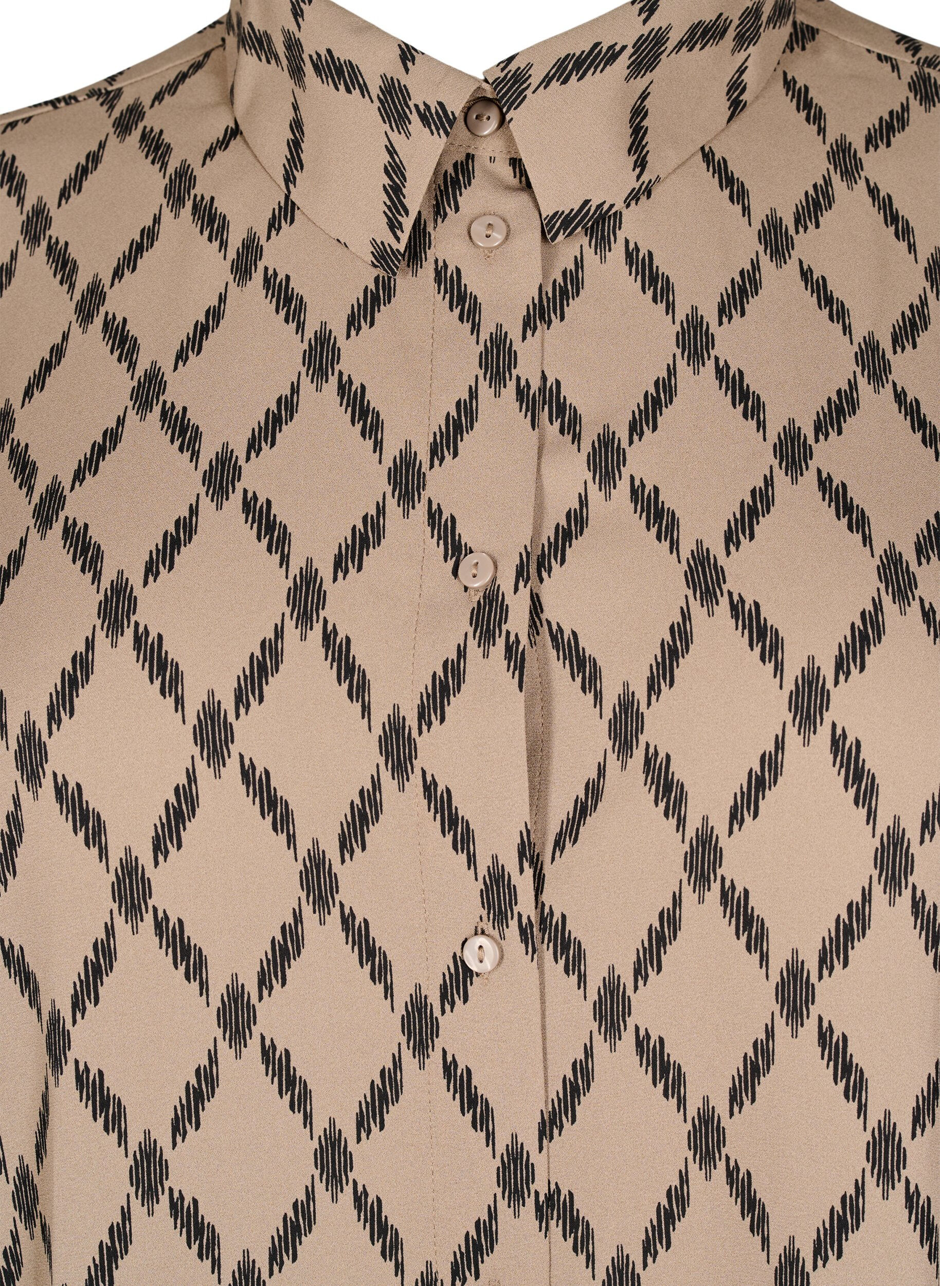 Zizzi Wzorzysta koszula z dlugim rekawem, Grafic AOP, Packshot image number 2