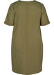 Short-sleeved dress in a cotton blend with linen, Ivy Green, Packshot image number 1