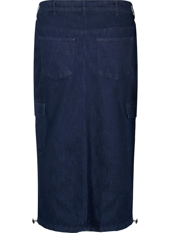 Spódnica maxi z dzinsu, Dark Blue Denim, Packshot image number 1