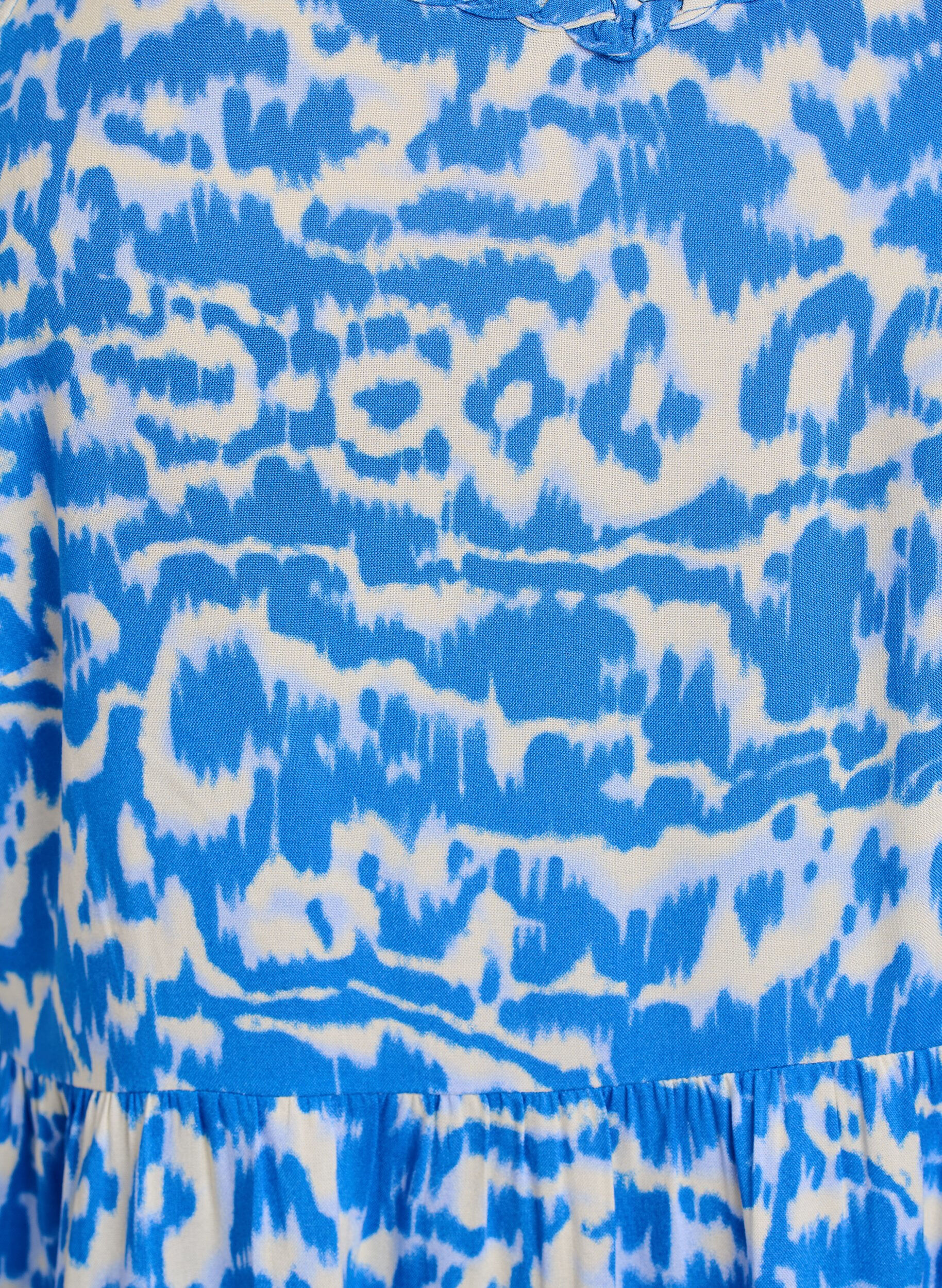 Zizzi Sukienka midi na ramiaczkach z marszczonym tylem, Niebieskie, Packshot image number 2