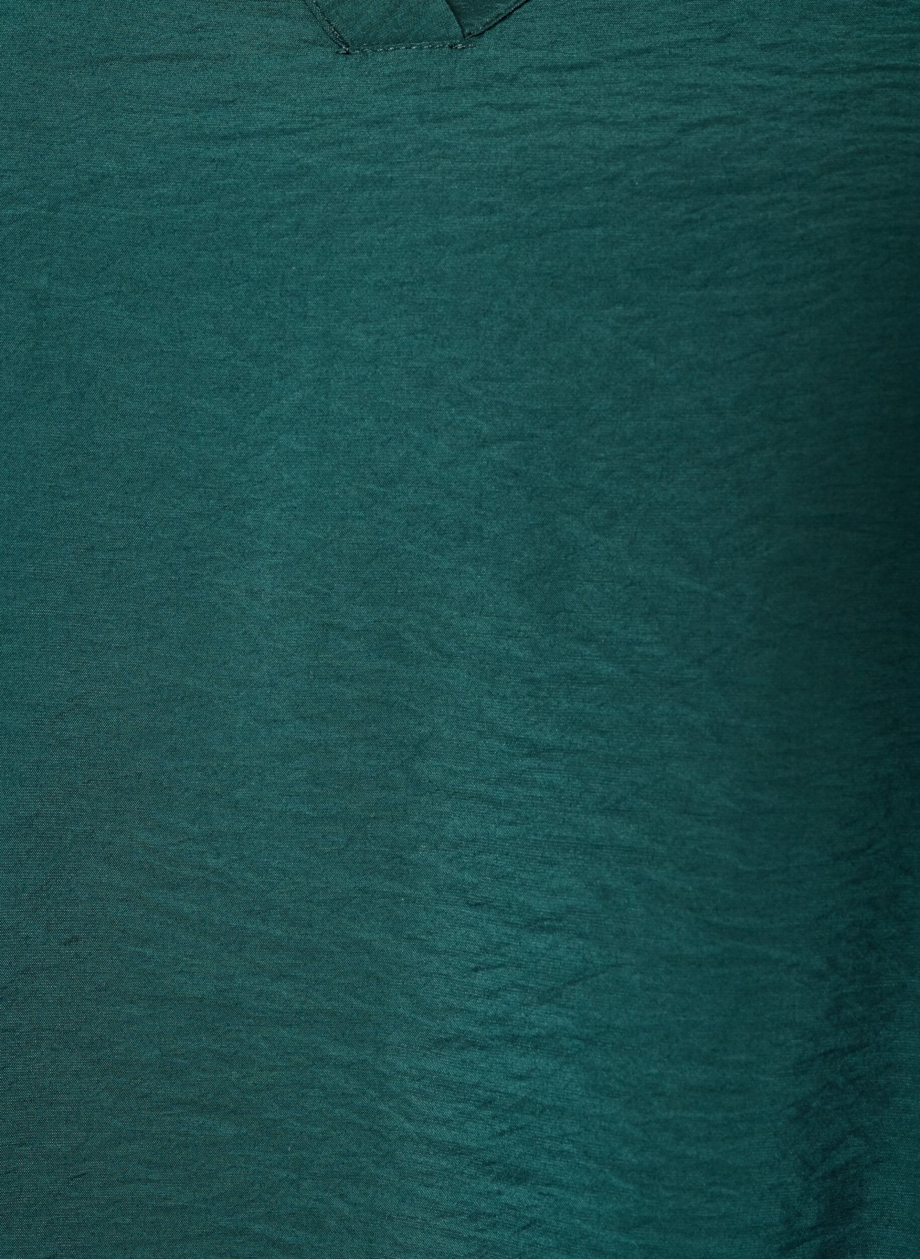 ZizziBluzka z efektem balonowym i detalami ze szyfonu, Zielony, Packshot image number 2