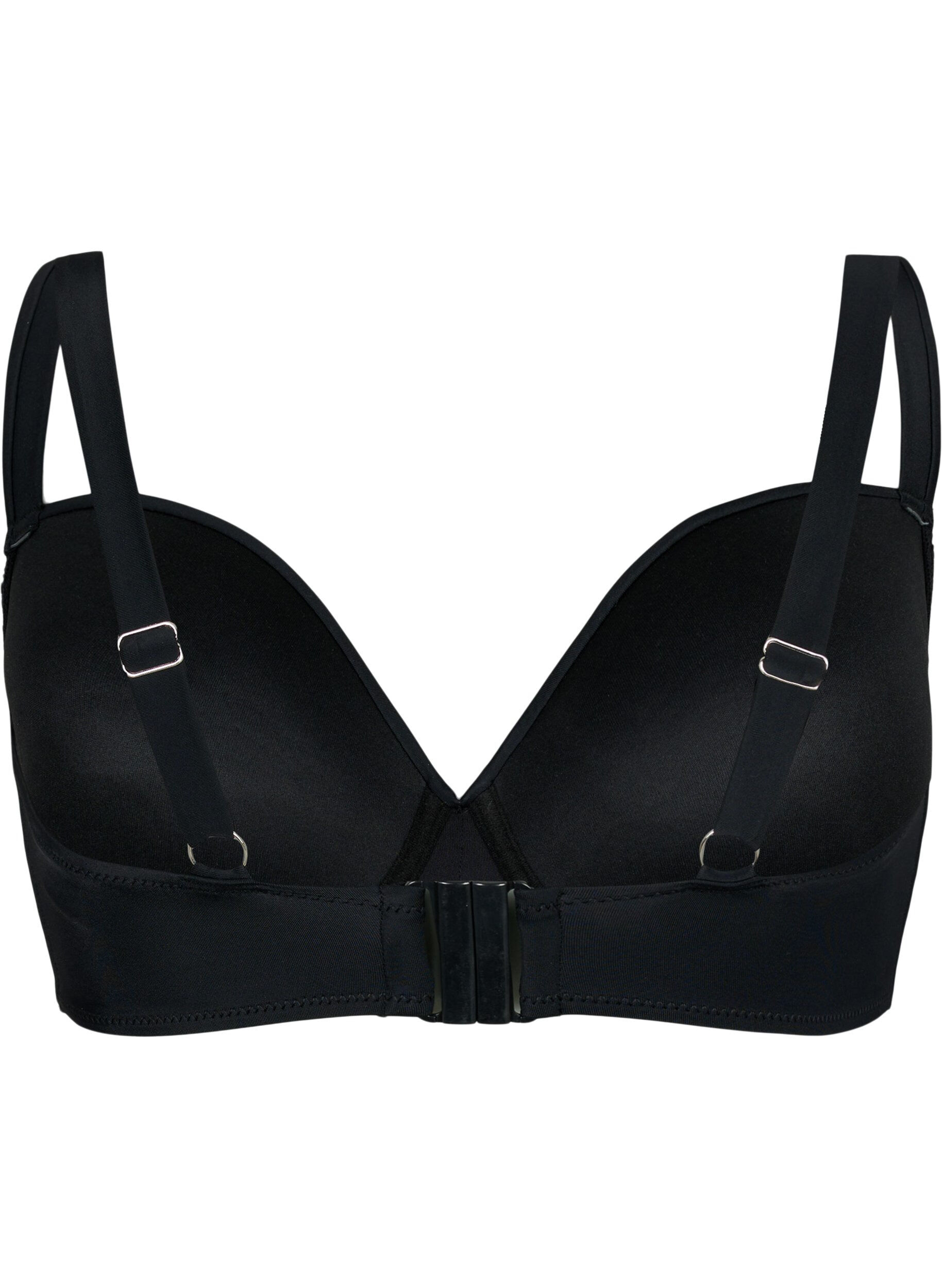Zizzi Biustonosz bikini z wyprofilowanymi miseczkami, Black, Packshot image number 1