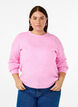 Dzianinowy sweter z dodatkiem welny, z dlugim rekawem i okraglym dekoltem, Begonia Pink Mel., Model image number 0
