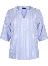 Bluzka w paski wykonana z mieszanki lnu i wiskozy, Serenity Wh.Stripe, Packshot
