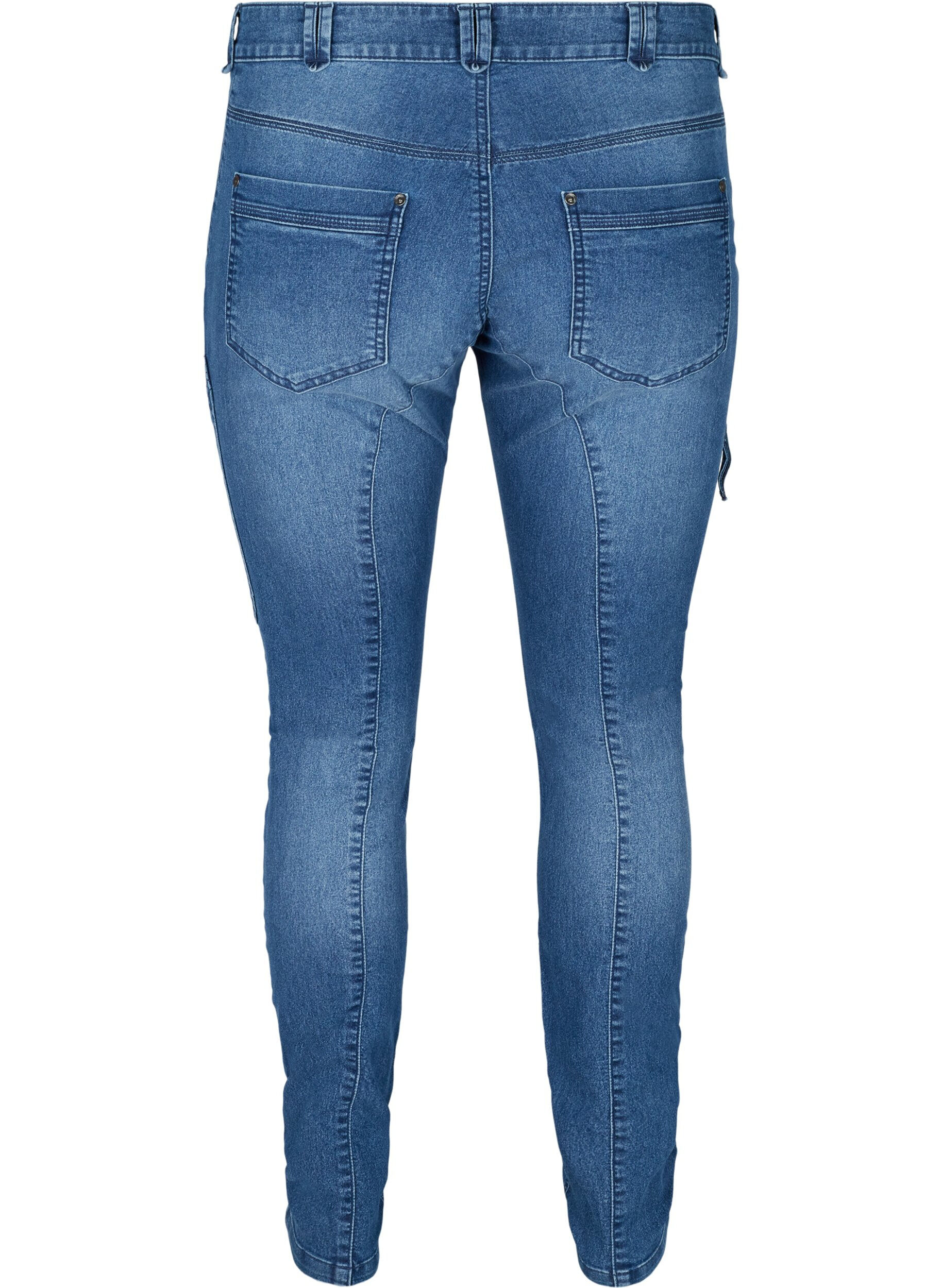 Zizzi Jeansy Sanna, Blue denim, Packshot image number 1