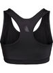 Biustonosz sportowy z tylem typu racerback, Czarne, Packshot image number 1