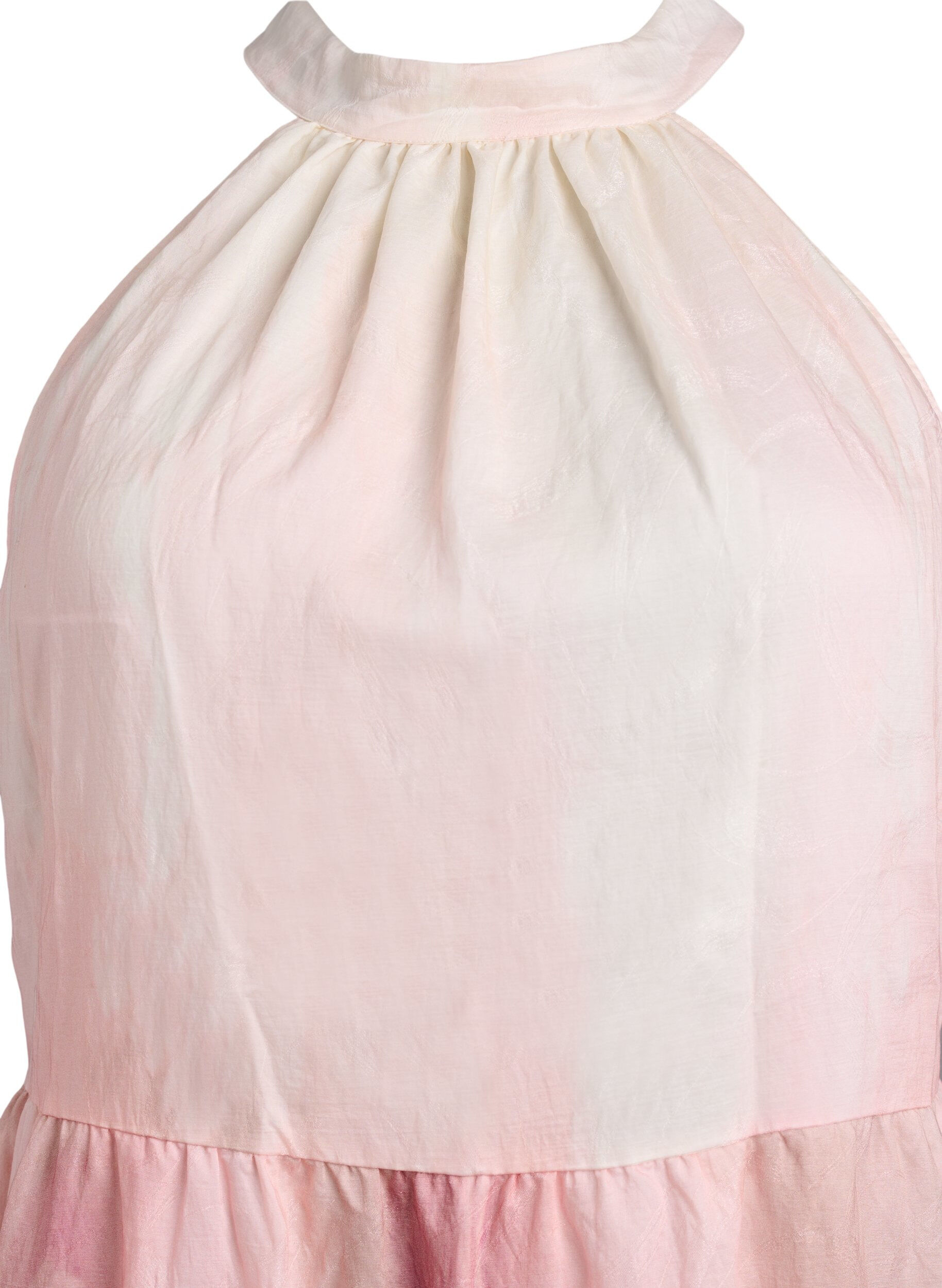 Zizzi Sukienka midi z paseczkami na karku, R&oacute;żowy, Packshot image number 2