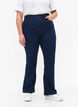 Jeansy o wysokiej talii z rozcieciem na buty, Niebieskie, Model image number 2