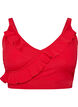 Bikini top with ruffles and removable pads, Red, Packshot image number 0
