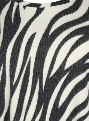 Bluzka z rekawem 3/4 i motywem zebry, White Zebra, Packshot image number 2
