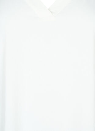 Tunika w ksztalcie litery A z rekawami 3/4, Bright White, Packshot image number 2