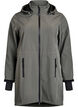 Kurtka softshell z odpinanym kapturem, Ciemnoszary, Packshot image number 0