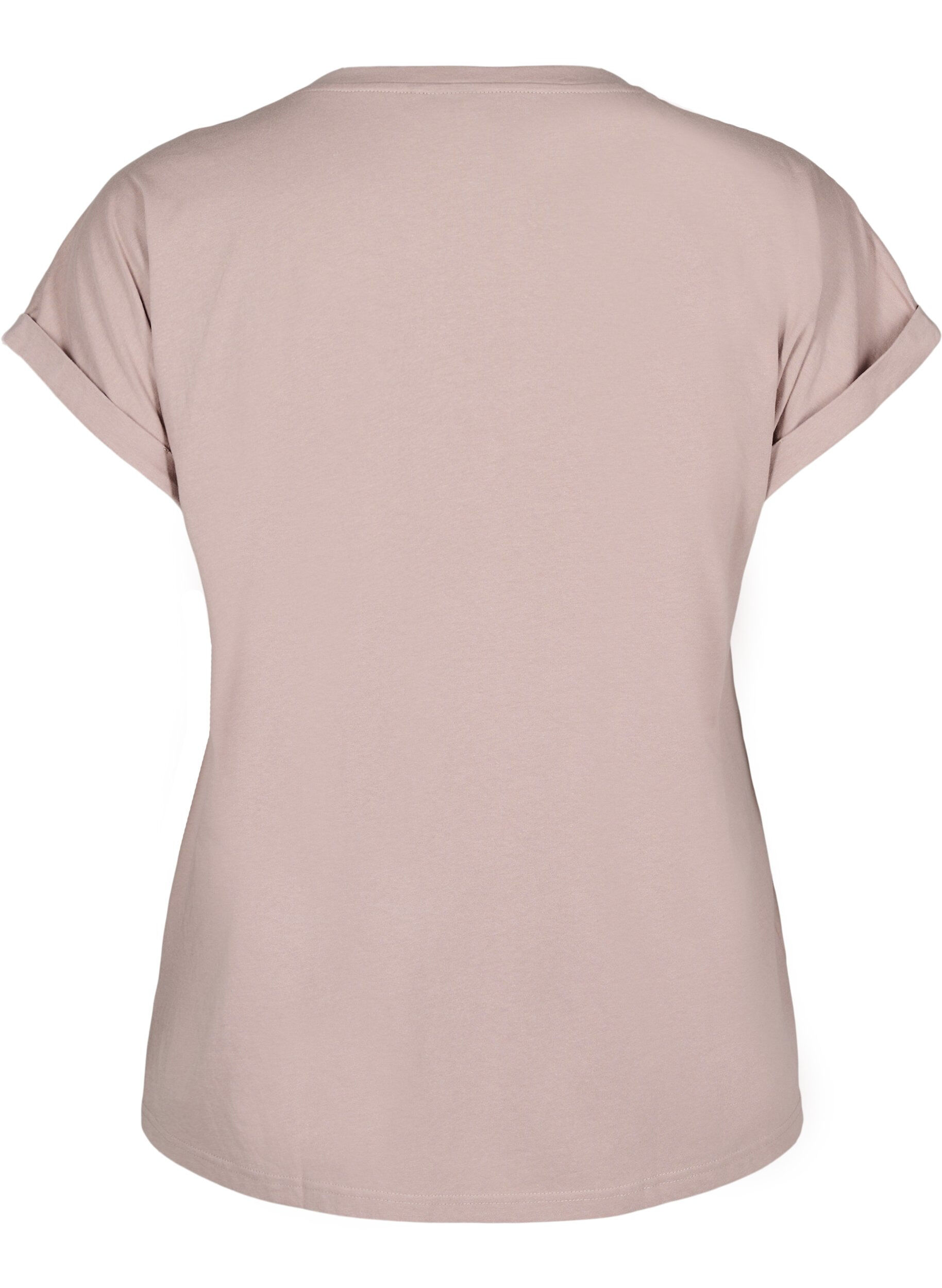 ZizziT-shirt z kr&oacute;tkim rekawem z mieszanki bawelny, R&oacute;żowy, Packshot image number 1