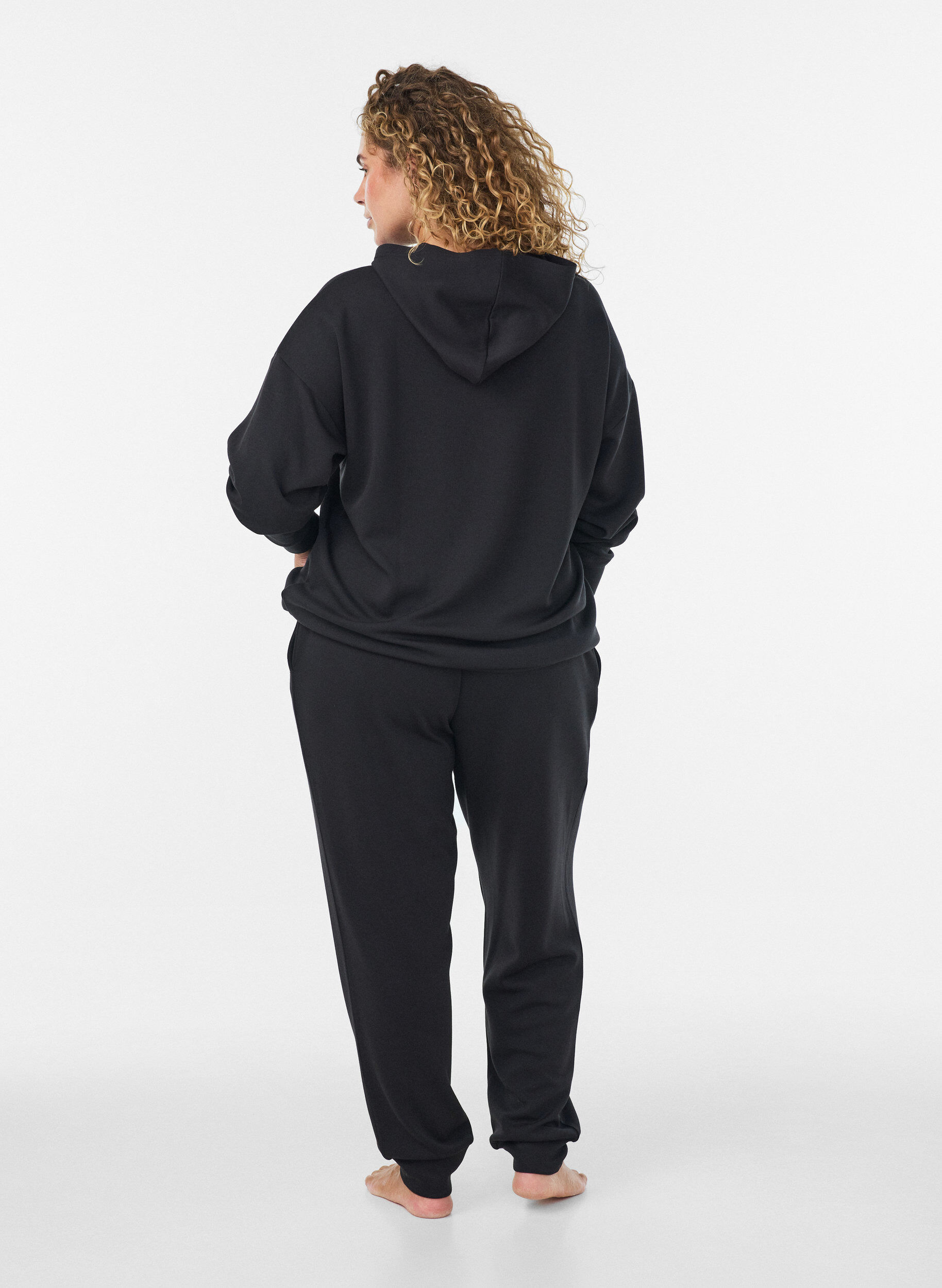 ZizziBluza z kapturem, Czarne, Model image number 2
