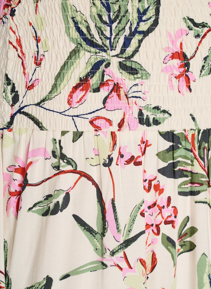 Sp&oacute;dnica maxi z wiskozy z marszczeniem, Biały, Packshot image number 2