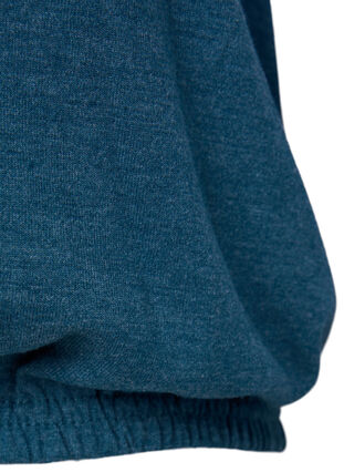 Melanzowa bluzka z rekawem 3/4, Legion Blue Mel., Packshot image number 3
