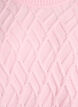 Bluzka dzianinowa z warkoczowym splotem i okraglym dekoltem, Różowy, Packshot image number 2