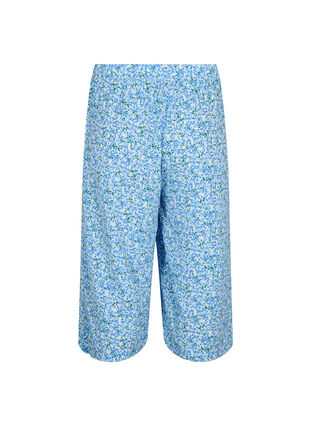 Spodnie culotte z nadrukiem, Blue Small Flower, Packshot image number 1