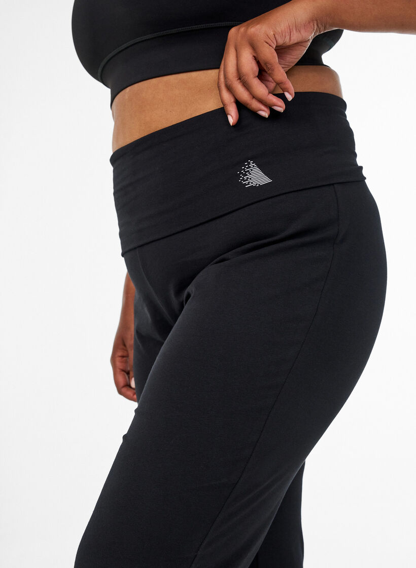 Spodnie sportowe z bawelny, Czarne, Model image number 4