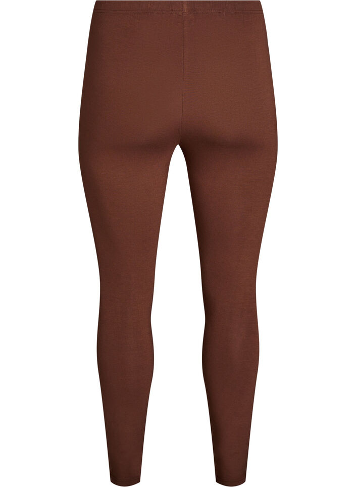 Legginsy basic z wiskozy, Brązowy, Packshot image number 1