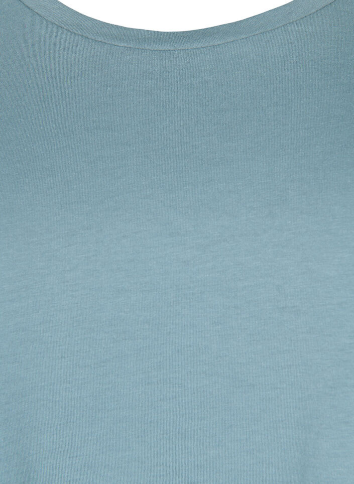 Koszulka z krótkimi rekawami wykonana z mieszanki bawelny, Niebieskie, Packshot image number 2