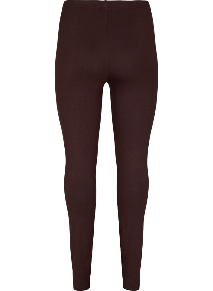 Legginsy z wiskozy w stylu basic, Brązowy, Packshot image number 1