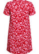 Kr&oacute;tka trapezowa sukienka w kwiaty, Czerwony, Packshot image number 1