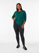 Sportowy top z rekawami 3/4, Zielony, Model image number 1